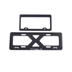 Carbon fiber auto license plate holder